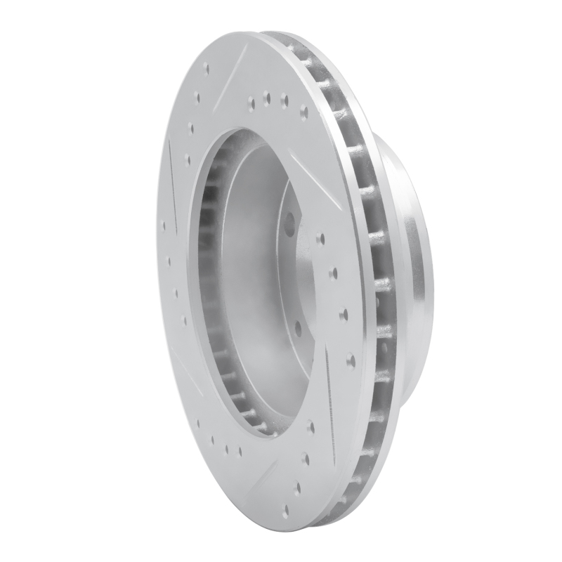 Picture of RNC Brake Rotor - Drill & Slot - R1 86-88 Mazda RX-7 Front Right Drilled & Slotted Silver Brake Rotor rnc631-80012R