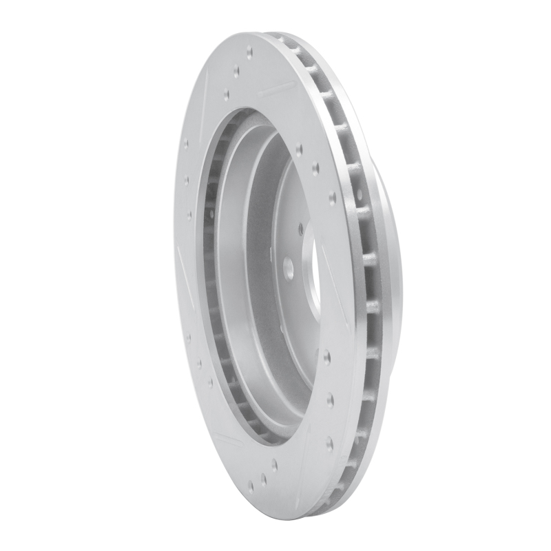Picture of RNC Brake Rotor - Drill & Slot - R1 86-91 Mazda RX-7 Rear Right Drilled & Slotted Silver Brake Rotor rnc631-80015R