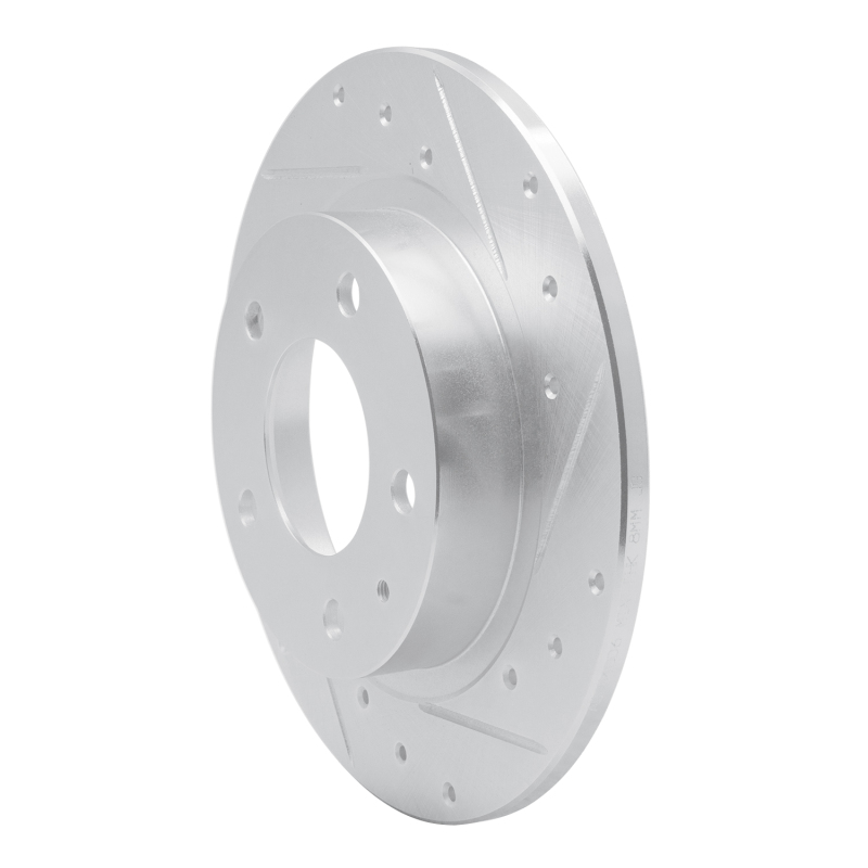 Picture of RNC Brake Rotor - Drill & Slot - R1 93-03 Ford Probe Rear Right Drilled & Slotted Silver Brake Rotor rnc631-80029R