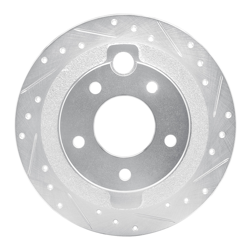Picture of RNC Brake Rotor - Drill & Slot - R1 95-02 Mazda Millenia Rear Right Drilled & Slotted Silver Brake Rotor rnc631-80033R