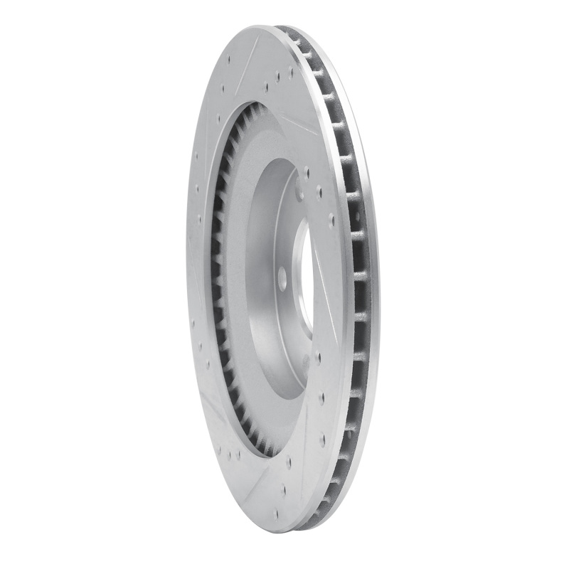 Picture of RNC Brake Rotor - Drill & Slot - R1 93-95 Mazda RX-7 Rear Right Drilled & Slotted Silver Brake Rotor rnc631-80032R