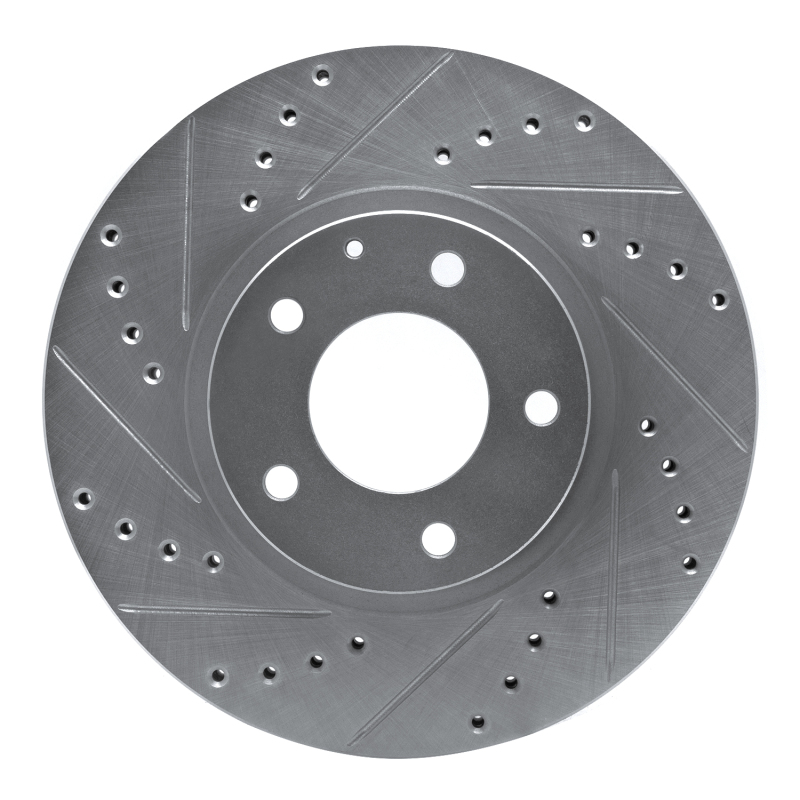 Picture of RNC Brake Rotor - Drill & Slot - R1 01-02 Mazda Millenia Front Left Drilled & Slotted Silver Brake Rotor rnc631-80035L