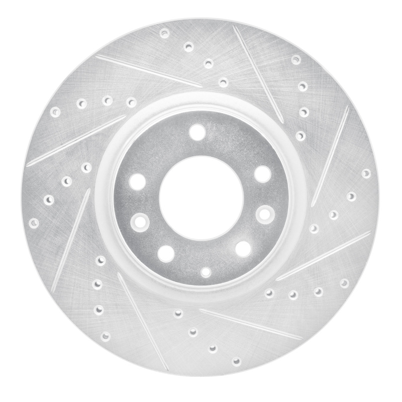 Picture of RNC Brake Rotor - Drill & Slot - R1 06-07 Mazda 6 Front Right Drilled & Slotted Silver Brake Rotor rnc631-80045R
