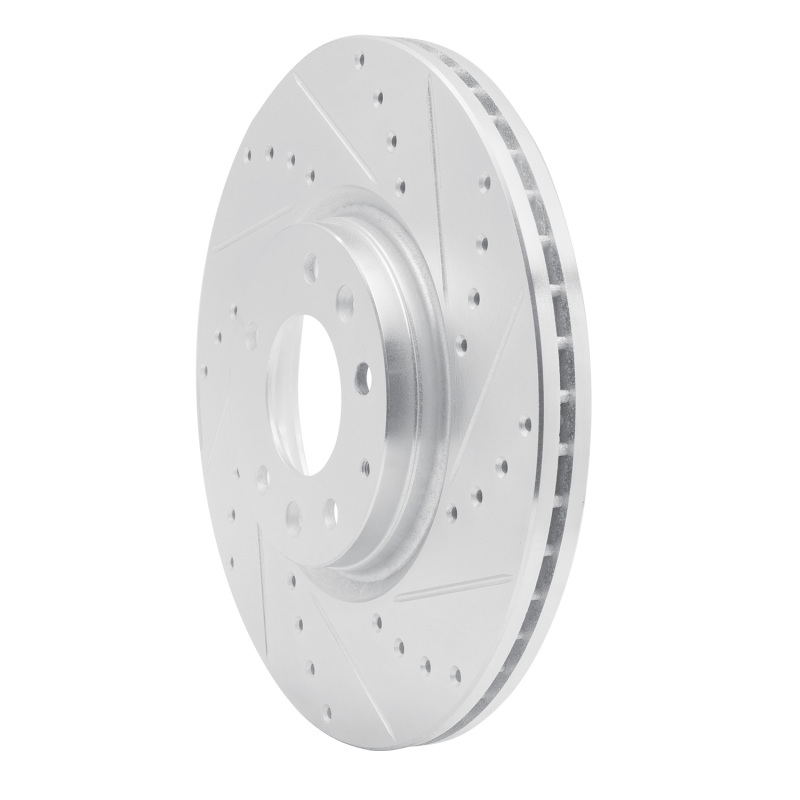 Picture of RNC Brake Rotor - Drill & Slot - R1 06-07 Mazda 6 Front Right Drilled & Slotted Silver Brake Rotor rnc631-80045R