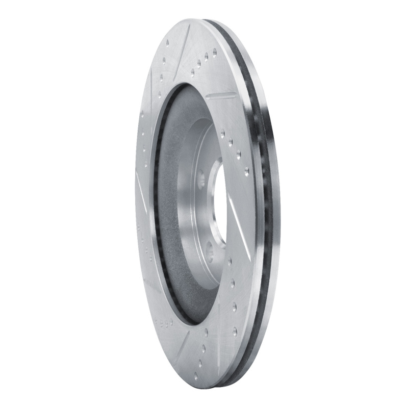 Picture of RNC Brake Rotor - Drill & Slot - R1 04-11 Mazda RX-8 Rear Right Drilled & Slotted Silver Brake Rotor rnc631-80044R