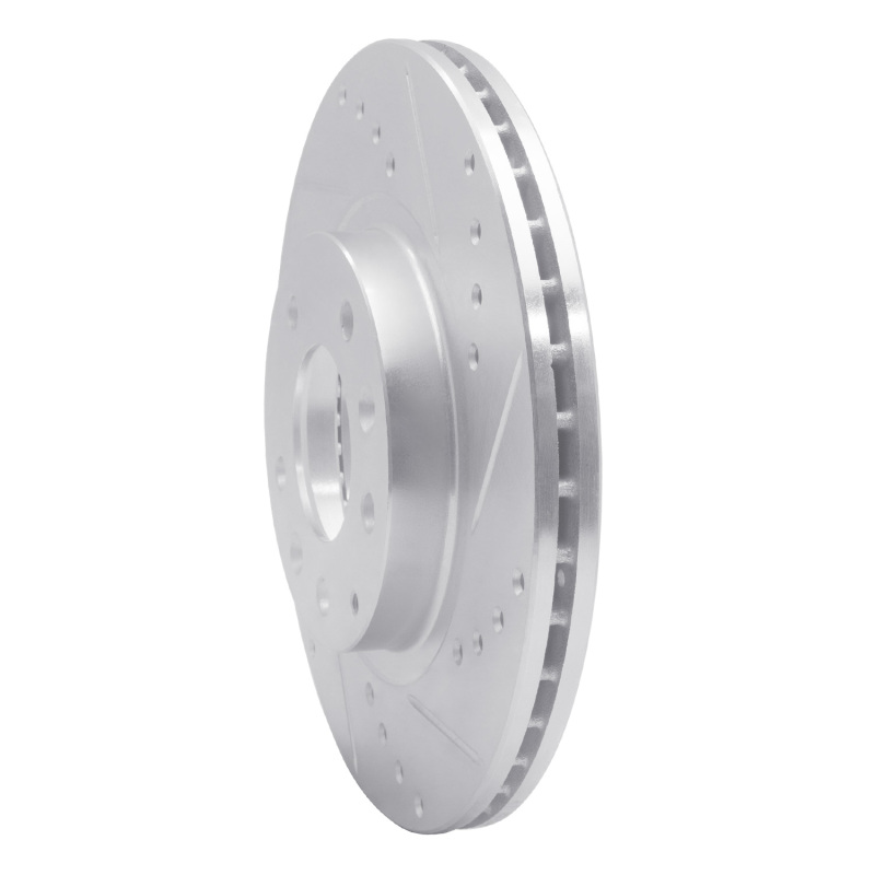 Picture of RNC Brake Rotor - Drill & Slot - R1 06-15 Mazda MX-5 Miata Front Right Drilled & Slotted Silver Brake Rotor rnc631-80047R