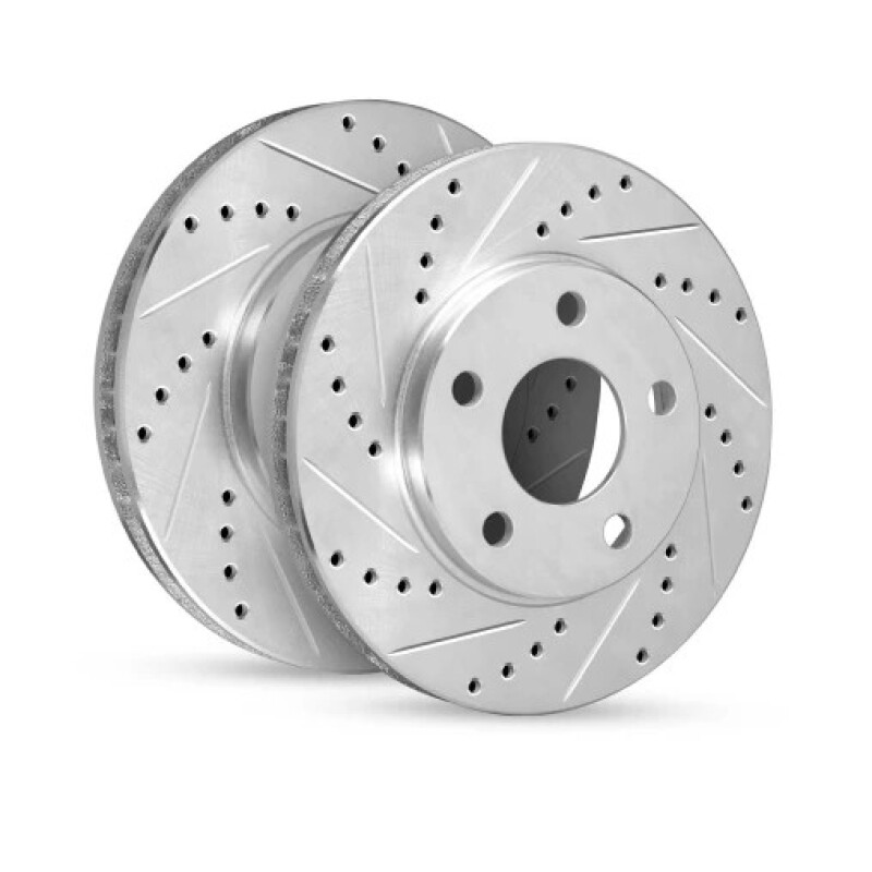 Picture of RNC Brake Rotor - Drill & Slot - R1 13-18 Mazda Cx-5 Rear Left Drilled & Slotted Silver Brake Rotor rnc631-80070L