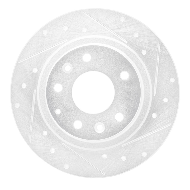 Picture of RNC Brake Rotor - Drill & Slot - R1 16-18 Mazda CX-3 Rear Right Drilled & Slotted Silver Brake Rotor rnc631-80075R