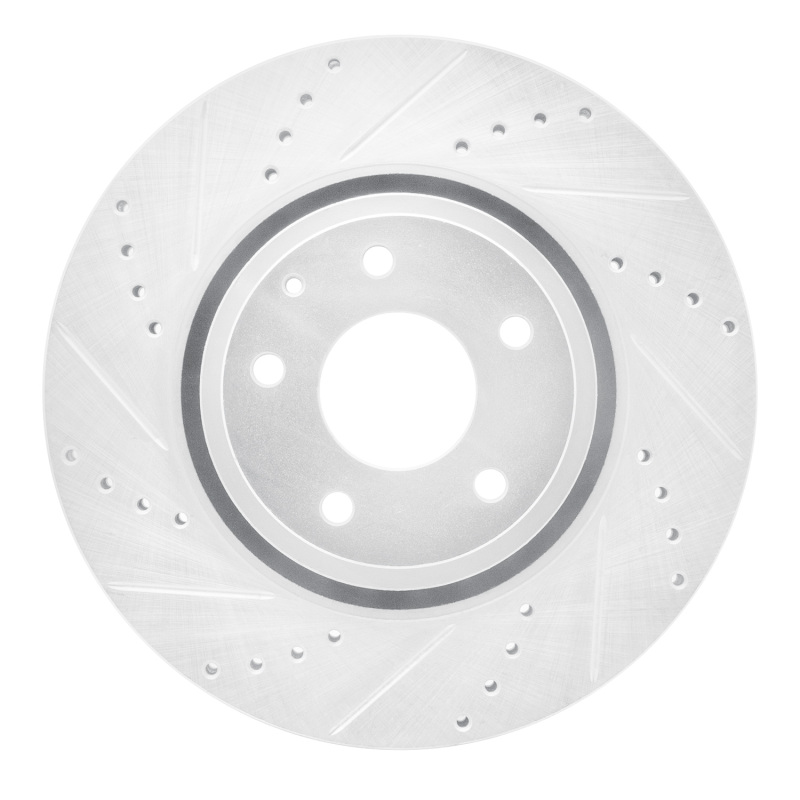 Picture of RNC Brake Rotor - Drill & Slot - R1 16-25 Mazda CX-5 Front Left Drilled & Slotted Silver Brake Rotor rnc631-80078L