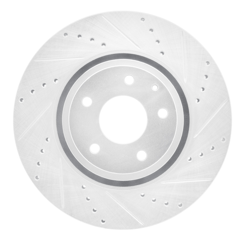Picture of RNC Brake Rotor - Drill & Slot - R1 16-25 Mazda 6 Front Right Drilled & Slotted Silver Brake Rotor rnc631-80078R
