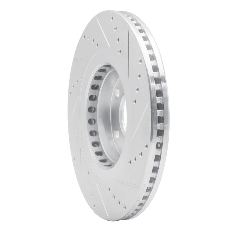 Picture of RNC Brake Rotor - Drill & Slot - R1 16-25 Mazda CX-5 Front Left Drilled & Slotted Silver Brake Rotor rnc631-80078L