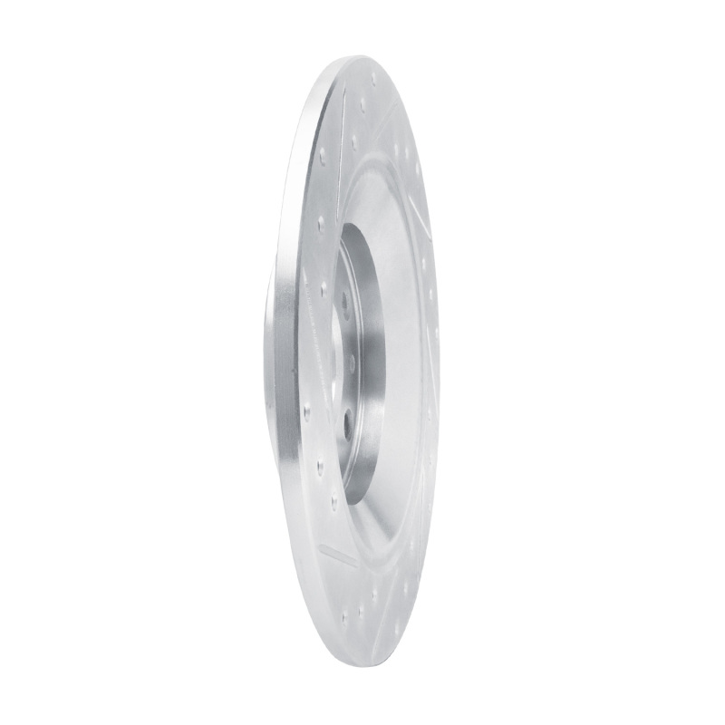 Picture of RNC Brake Rotor - Drill & Slot - R1 13-25 Mazda CX-30 Rear Left Drilled & Slotted Silver Brake Rotor rnc631-80083L