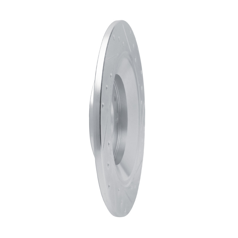 Picture of RNC Brake Rotor - Drill & Slot - R1 13-25 Mazda MX-30 Rear Right Drilled & Slotted Silver Brake Rotor rnc631-80083R