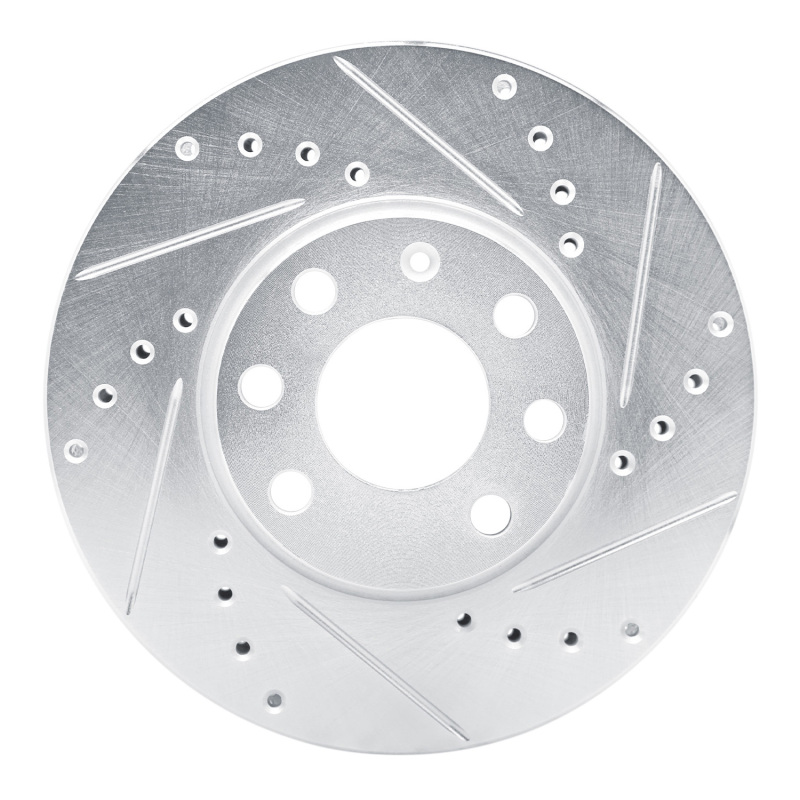 Picture of RNC Brake Rotor - Drill & Slot - R1 00-05 Chevrolet Zafira (Mexico) Front Right Drilled & Slotted Silver Brake Rotor rnc631-92001R