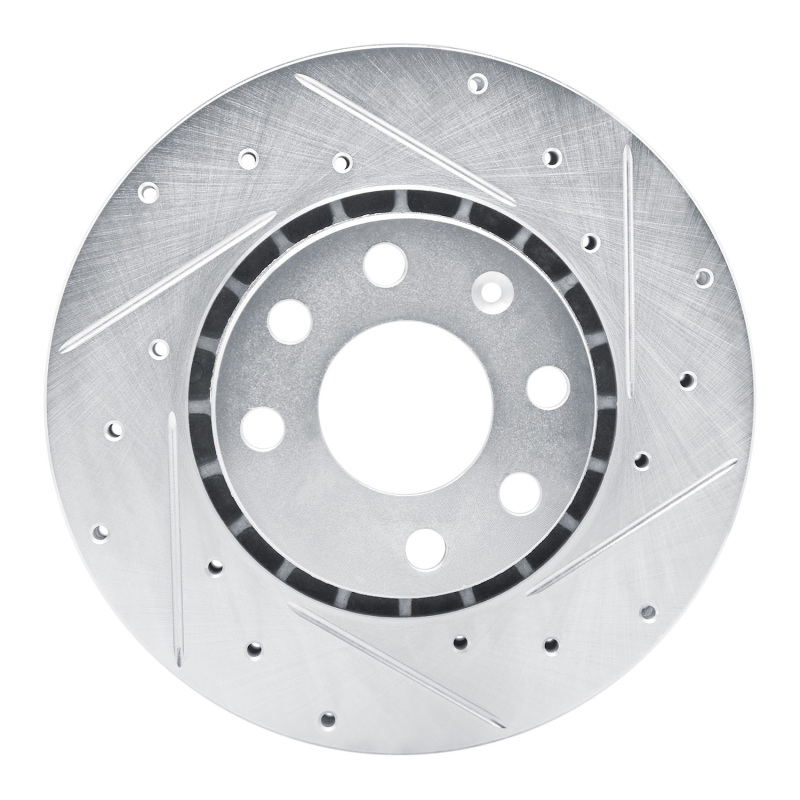 Picture of RNC Brake Rotor - Drill & Slot - R1 98-99 Chevrolet TIGRA (Mexico) Front Right Drilled & Slotted Silver Brake Rotor rnc631-92018R