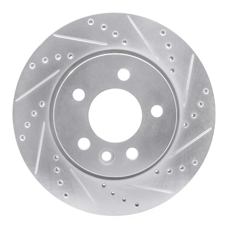 Picture of RNC Brake Rotor - Drill & Slot - R1 10-17 Volkswagen AMAROK (Mexico) Front Right Drilled & Slotted Silver Brake Rotor rnc631-92019R