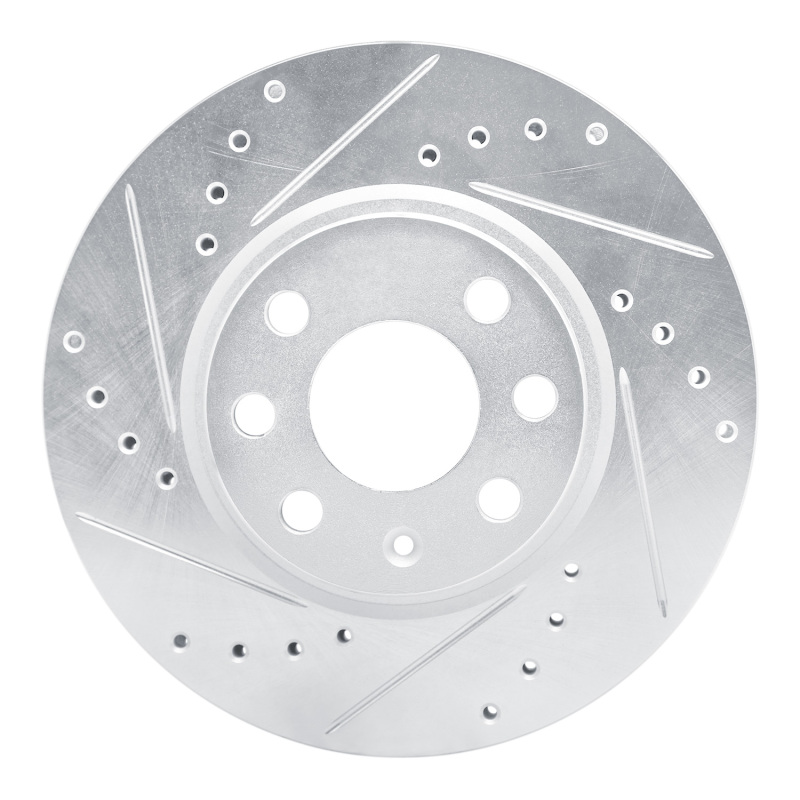 Picture of RNC Brake Rotor - Drill & Slot - R1 02-17 Chevrolet Tornado (Mexico) Front Left Drilled & Slotted Silver Brake Rotor rnc631-92031L