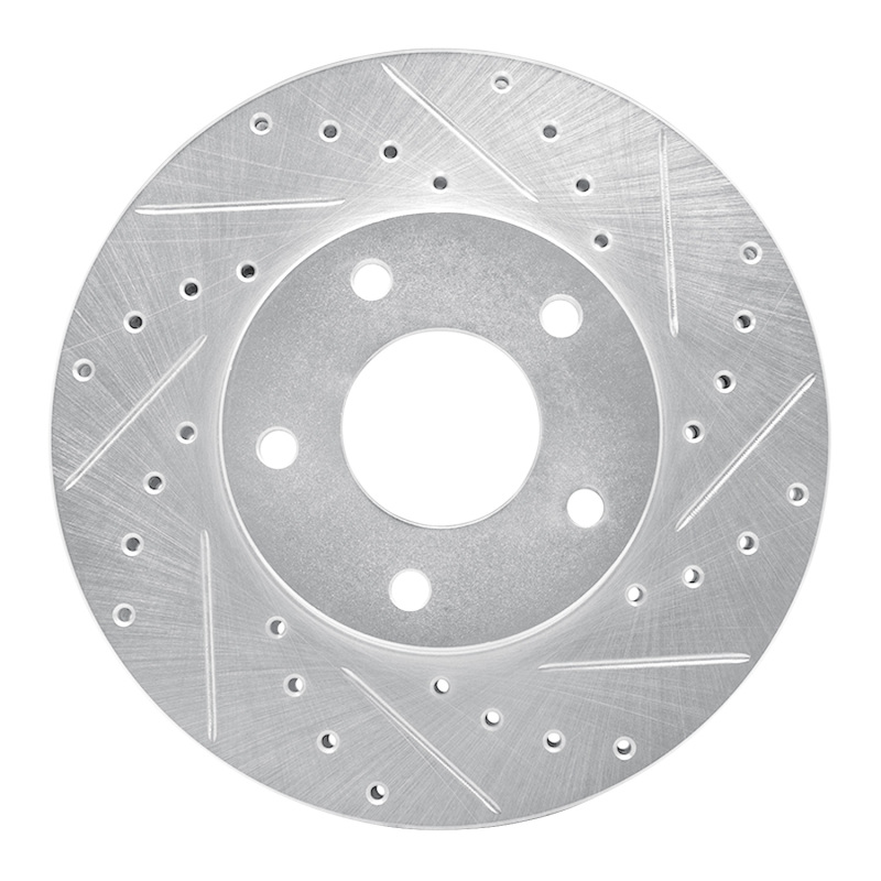 Picture of RNC Brake Rotor - Drill & Slot - R1 02-07 Nissan X-Trail (Mexico) Front Right Drilled & Slotted Silver Brake Rotor rnc631-92033R