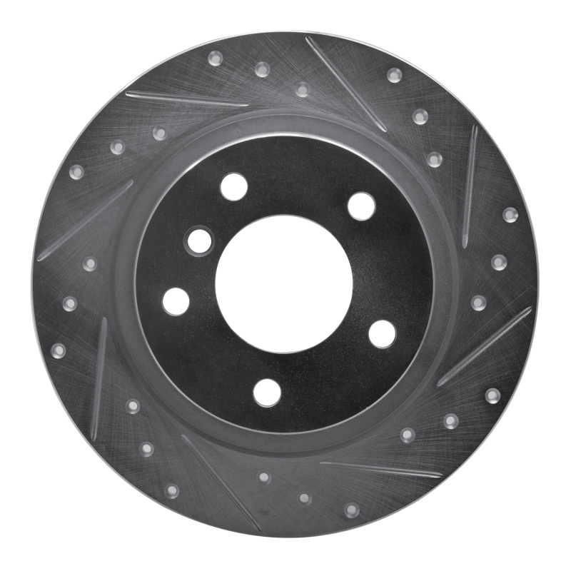 Picture of RNC Brake Rotor - Drill & Slot - R1 05-12 BMW 120i (Mexico) Rear Right Drilled & Slotted Silver Brake Rotor rnc631-92034R