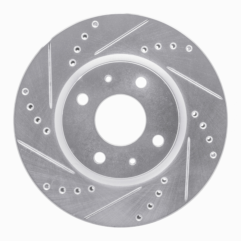 Picture of RNC Brake Rotor - Drill & Slot - R1 99-03 Renault SCENIC (Mexico) Rear Left Drilled & Slotted Silver Brake Rotor rnc631-92085L