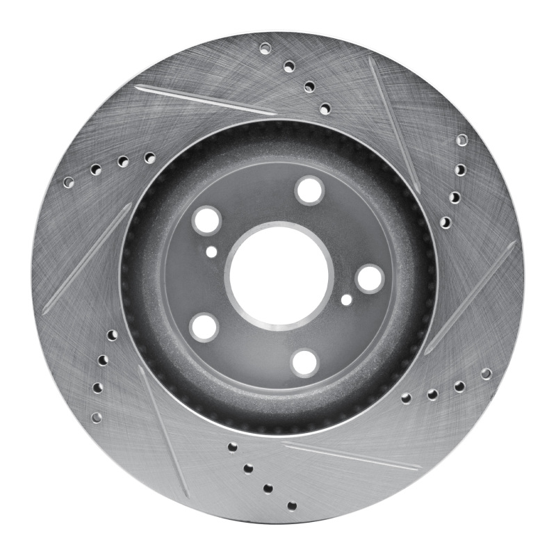 Picture of RNC Brake Rotor - Drill & Slot - R1 06-12 Ford Ranger (Mexico) Front Left Drilled & Slotted Silver Brake Rotor rnc631-92086L