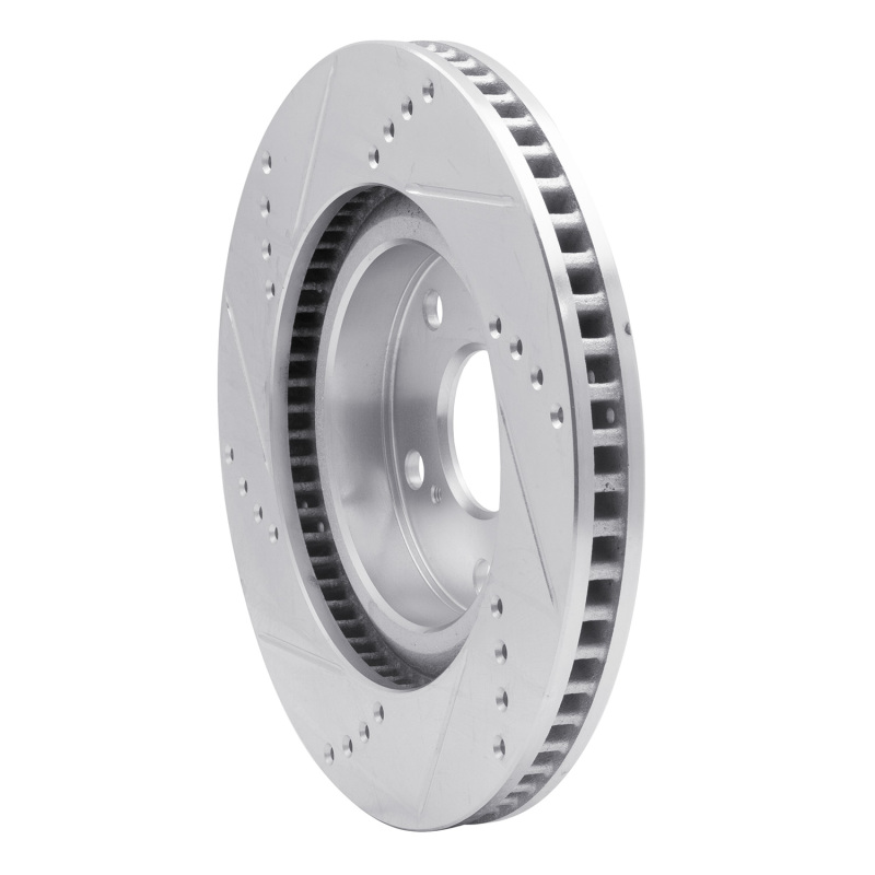 Picture of RNC Brake Rotor - Drill & Slot - R1 06-12 Ford Ranger (Mexico) Front Right Drilled & Slotted Silver Brake Rotor rnc631-92086R