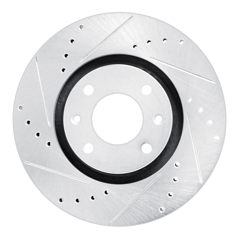 Picture of RNC Brake Rotor - Drill & Slot - R1 03-25 Peugeot Partner (Mexico) Front Left Drilled & Slotted Silver Brake Rotor rnc631-92090L