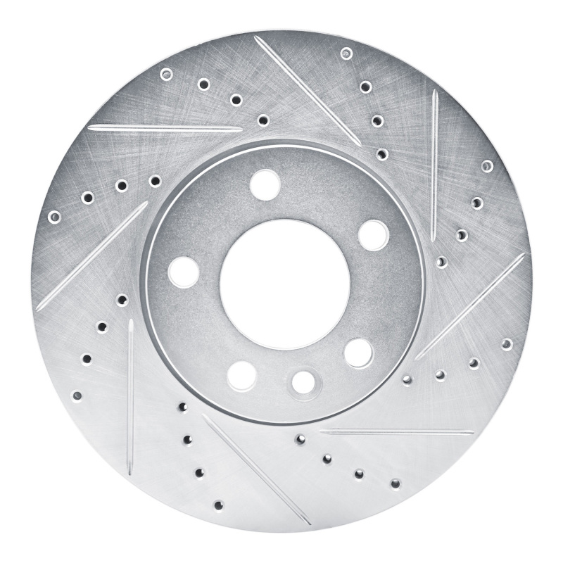 Picture of RNC Brake Rotor - Drill & Slot - R1 10-24 Volkswagen TRANSportER (Mexico) Front Right Drilled & Slotted Silver Brake Rotor rnc631-92094R