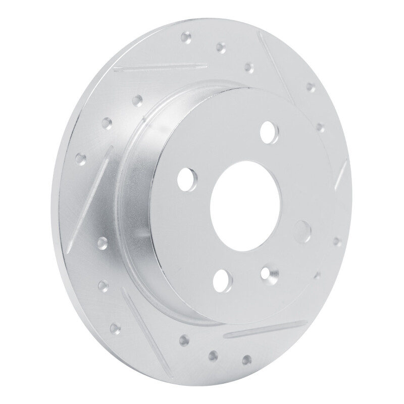 Picture of RNC Brake Rotor - Drill & Slot - R1 00-05 Chevrolet ASTRA (Mexico) Rear Right Drilled & Slotted Silver Brake Rotor rnc631-92096R