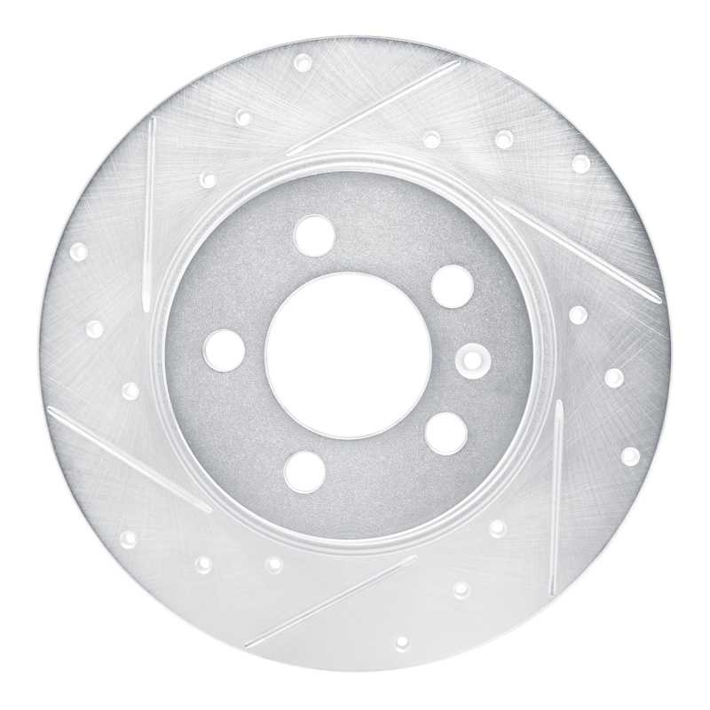Picture of RNC Brake Rotor - Drill & Slot - R1 15-18 Audi A1 (Mexico) Rear Left Drilled & Slotted Silver Brake Rotor rnc631-92104L