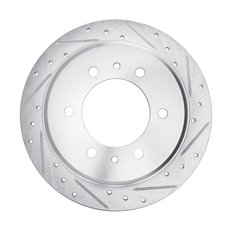 Picture of RNC Brake Rotor - Drill & Slot - R1 06-10 Hummer H3 Rear Right Drilled & Slotted Silver Brake Rotor rnc631-93001R