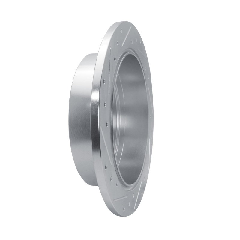 Picture of RNC Brake Rotor - Drill & Slot - R1 06-10 Hummer H3T Rear Left Drilled & Slotted Silver Brake Rotor rnc631-93001L