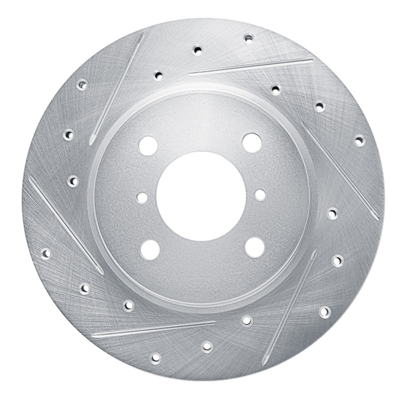 Picture of RNC Brake Rotor - Drill & Slot - R1 16-23 Suzuki CIAZ (Mexico) Front Left Drilled & Slotted Silver Brake Rotor rnc631-92125L