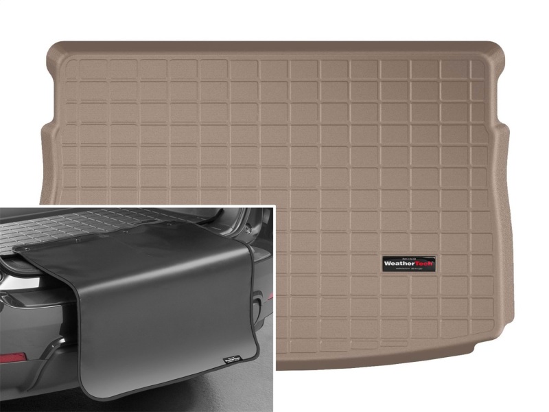 Picture of WeatherTech 2015+ VW Golf/GTI/R (5-Door Hatchback) Cargo Liners With Bumper Protector - Tan