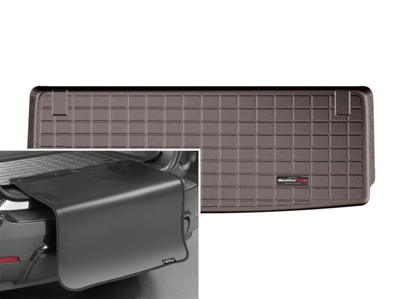 Picture of WeatherTech 2011+ Infiniti QX80/QZ56 Cargo Liners With Bumper Protector - Cocoa