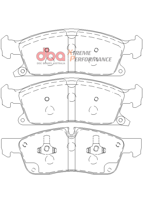 Picture of DBA 11-12 Dodge Durango / 11-12 Jeep Grand Cherokee XP650 Front Brake Pads