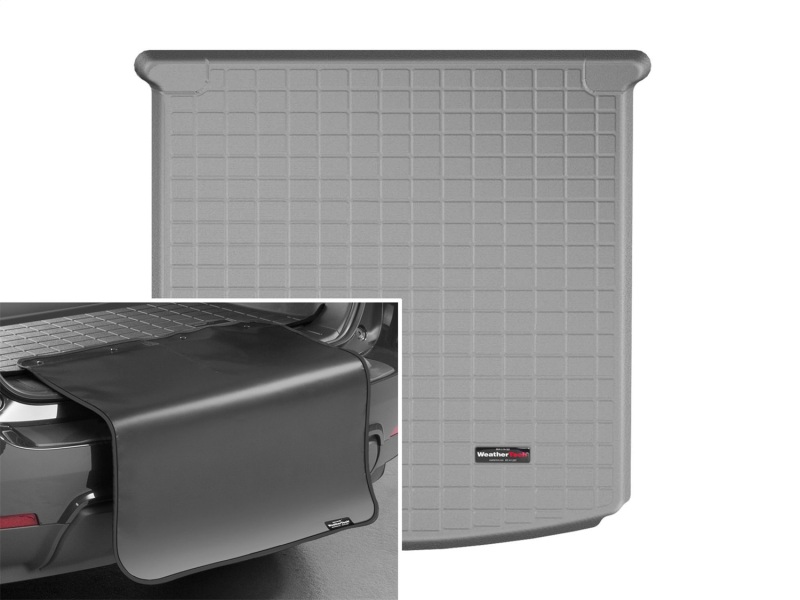 Picture of WeatherTech 16+ Mercesdes-Benz GLE-Class Coupe Cargo Liners w/ Bumper Protector - Grey