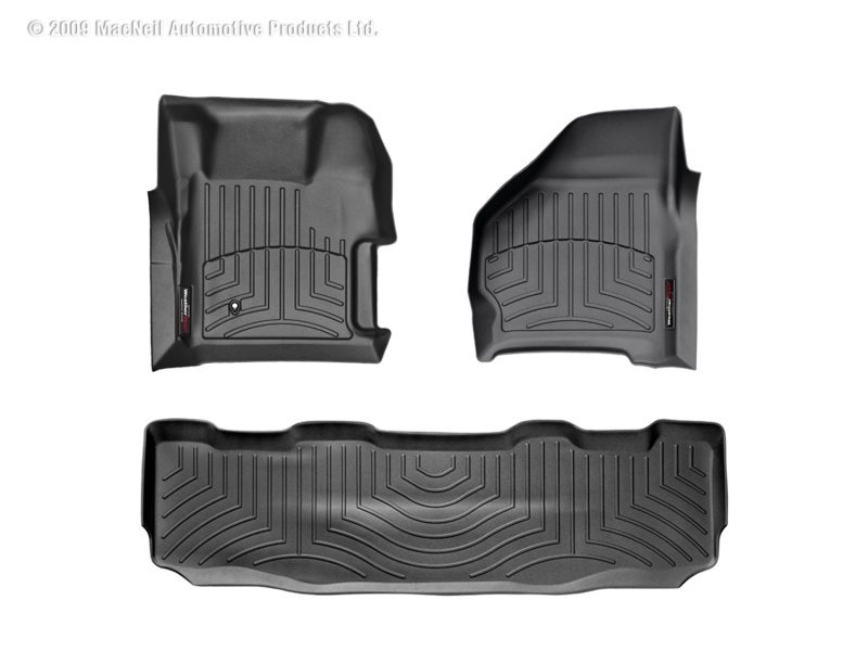Picture of WeatherTech 99-07 Ford F250/F350/F450/F550 Front and Rear Floorliners - Black