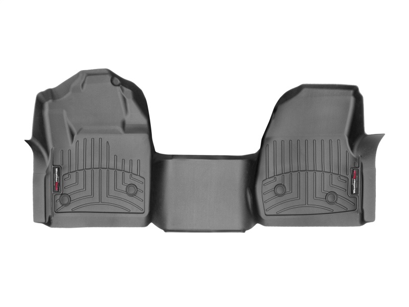 Picture of WeatherTech 2017+ Ford F-250/F-350/F-450/F-550 Front FloorLiner-Black(Vinyl Floor Only; Regular Cab)