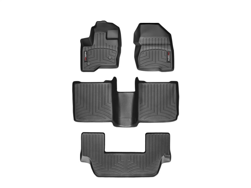 Picture of WeatherTech 09-11 Ford Flex Front/Rear/and Rear Floorliners - Black