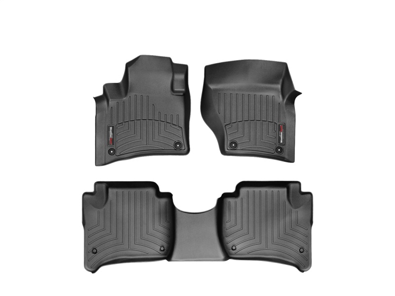 Picture of WeatherTech 11+ Porsche Cayenne Front and Rear Floorliners - Black