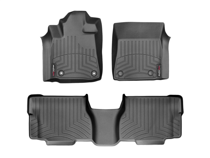 Picture of WeatherTech 12+ Toyota Sequoia Front and Rear Floorliners - Black
