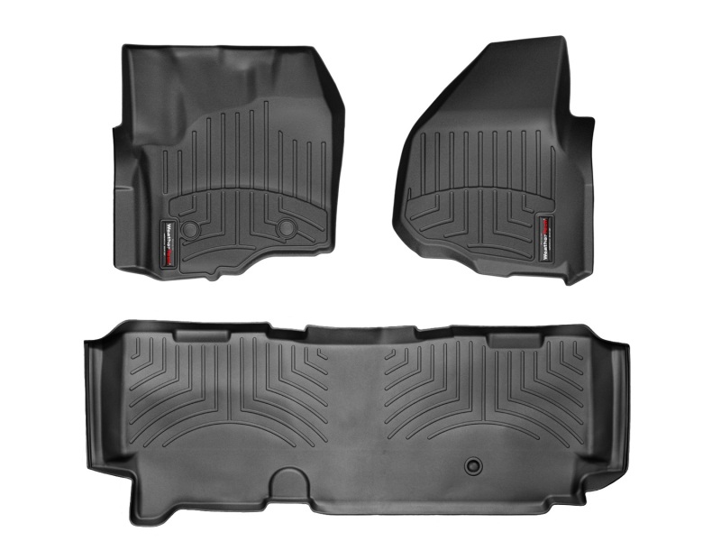 Picture of WeatherTech 12+ Ford F250/F350/F450/F550 Front and Rear Floorliners - Black