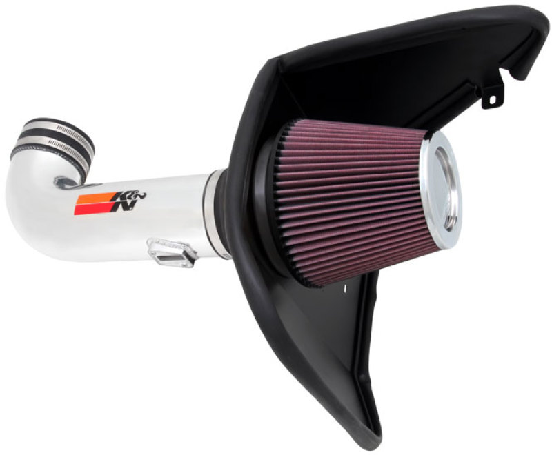 Picture of K&N 10 Camaro 6.2L V8 Polished Typhoon Short Ram Intake