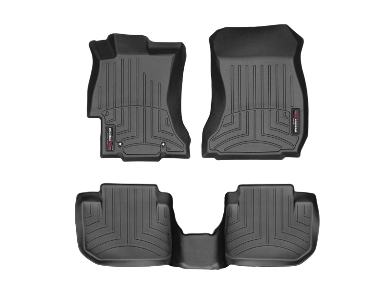 Picture of WeatherTech 12+ Subaru Impreza Front and Rear Floorliners - Black