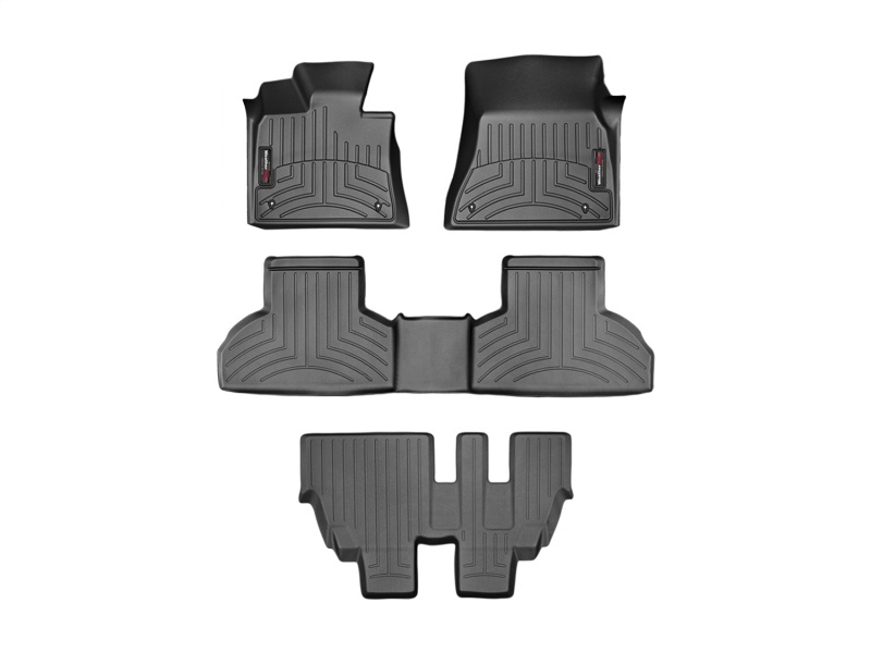 Picture of WeatherTech 14+ BMW X5 Front/Rear/and Rear Floorliners - Black