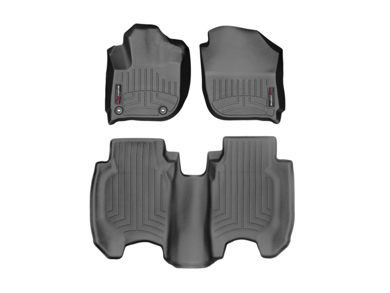 Picture of WeatherTech 2016+ Honda HR-V Front Rear FloorLiner - Black