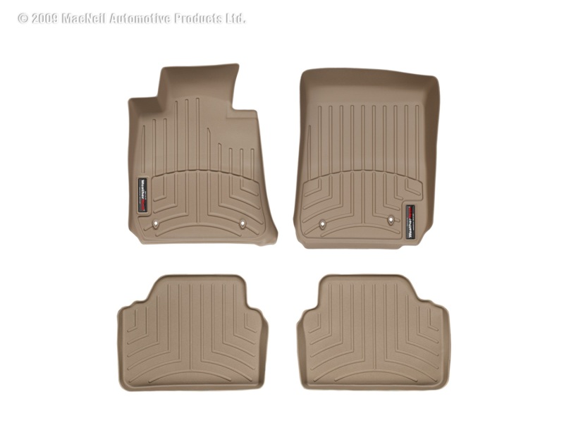 Picture of WeatherTech 06 BMW 3-Series (E90/E91) Front and Rear Floorliners - Tan