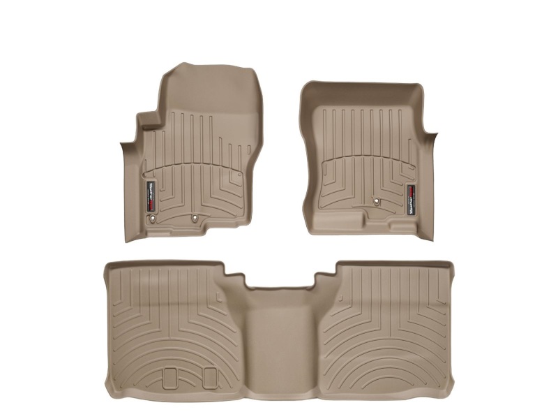 Picture of WeatherTech 05+ Nissan Frontier Front and Rear Floorliners - Tan