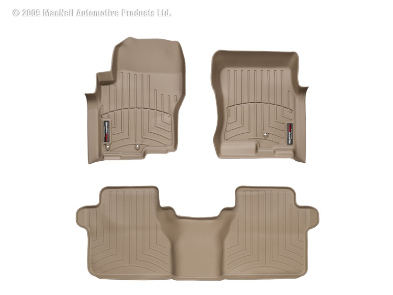 Picture of WeatherTech 05+ Nissan Frontier Front and Rear Floorliners - Tan